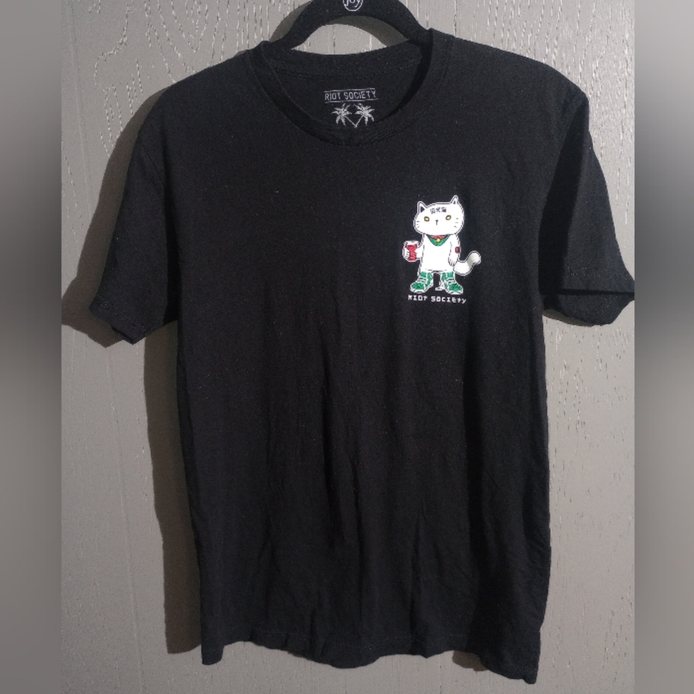 Black Riot Society Cat Tshirt